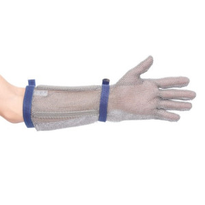 Zaščitna mesarska rokavica- jeklena mrežasta rokavica za delo z noži Portwest AC10 CHAINMAIL – 45cm