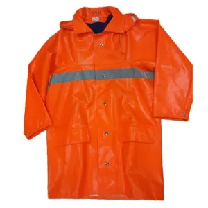 Dolga bunda Gasilec - podložena HiVis - OUTLET