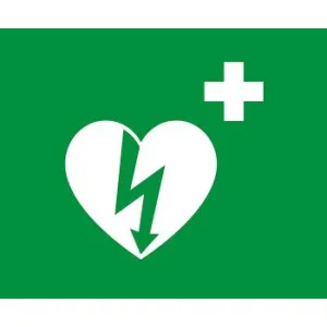 Nalepka ILCOR AED oznaka - OUTLET