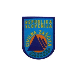 Našitek Civilna zaščita - narokavna oznaka CZ