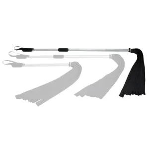 Požarna metla – z usnjenimi trakovi, 120cm