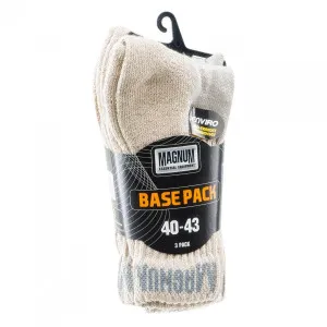 Nogavice Magnum BASE PACK - desert, 3 pari