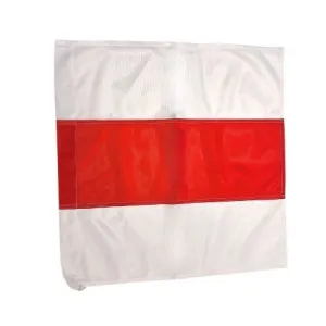 Opozorilna označevalna zastava - 50x50cm - brez palice - OUTLET
